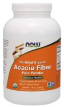 NOW® Foods NOW Acacia Fiber Organic Powder (Akácia, vláknina, prebiotikum), 340 g