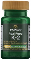 Swanson Vitamín K2 ako MK-7, 200 mcg, 30 kapsúl