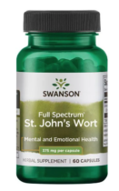 Swanson St. John's Wort (Ľubovník bodkovaný), 375 mg, 60 kapsúl