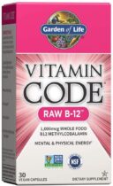 Garden of Life Vitamín Code RAW B12, 1000 mcg, 30 kapsúl