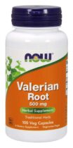 NOW® Foods NOW Valerian Root (kozlík lekársky), 500 mg, 100 rastlinných kapsúl