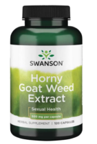 Swanson Horny Goat Weed Extract - Škornica, 500mg, 120 kapsúl