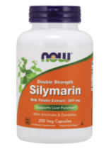 NOW® Foods NOW Double Strength Silymarin milk thistle extract (extrakt z pestreca s artičokou a púpa...