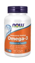 NOW® Foods NOW Omega-3, molekulárne destilované, 100 softgélových kapsúl