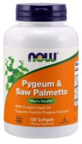 NOW® Foods NOW Pygeum (Slivka africká) & Saw Palmetto (Serenoa plazivá), 120 softgélových kapsúl