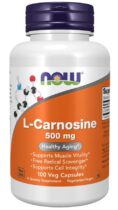 NOW® Foods NOW L-Karnosin, 500 mg, 100 rastlinných kapsúl