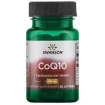 Swanson CoQ10 (Koenzým Q10), 100 mg, 50 softgelových kapsúl