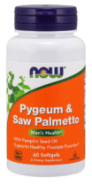 NOW® Foods NOW Pygeum (Slivka africká) & Saw Palmetto (Serenoa plazivá), 60 softgélových kapsúl