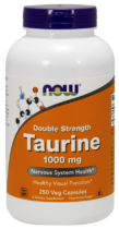 NOW® Foods NOW Taurine Double Strength (Taurin dvojitá sila) 1000 mg, 250 rastlinných kapsúl