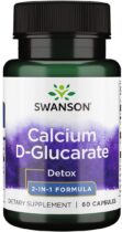 Swanson Calcium D-glucarate (D-glukarát vápenatý), 60 kapsúl