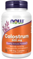 NOW® Foods NOW Colostrum (kolostrum) 500 mg, 120 rastlinných kapsúl