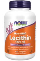 NOW® Foods NOW Lecithin (lecitin), 1200 mg, 100 softgélových kapsúl