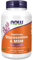 NOW® Foods NOW Glucosamine & MSM Vegetarian (vegetariánský glukosamín a MSM), 120 rastlinných ka...