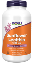 NOW® Foods NOW Sunflower Lecithin (slunečnicový lecitin), 1200 mg, 200 softgelových kapslí