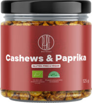 BrainMax Pure Cashews & Paprika, Kešu & Červená paprika, BIO, 125 g