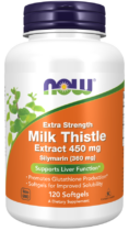 NOW® Foods NOW Silymarin Extra Strength (extrakt z ostropestřce), 450 mg, 120 kapslí