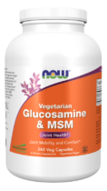 NOW® Foods NOW Glucosamine & MSM Vegetarian (vegetariánský glukosamin a MSM), 240 rostlinných ka...