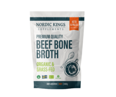 Nordic Kings - Prémiový hovězí vývar z kostí v prášku v BIO Grass-fed kvalitě, 500 g