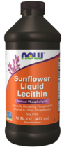 NOW® Foods NOW Sunflower Lecithin (tekutý slunečnicový lecitin), 473 ml