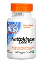 Doctor's Best Nattokinase, 2000 FUs, 90 rastlinných kapsúl