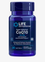 Life Extension Super Ubiquinol CoQ10 with Enhanced Mitochondrial Support, koenzym Q10, 100 mg, 30 ka...