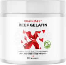 BrainMax Beef Gelatin, Grass-fed hovädzia  želatína, 500 g