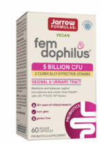 Jarrow Formulas Women's Fem Dophilus, vaginální probiotika, 5 miliard, 60 rostlinných kapslí