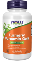 NOW® Foods NOW Turmeric Curcumin, kurkumin standardizovaný extrakt, 60 softgelových kapslí