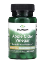 Swanson Apple Cider Vinegar, jablečný ocet, 200 mg, 120 tablet