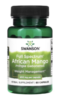 Swanson Full Spectrum African Mango (Irvingia Gabonensis), 400 mg, 60 kapslí