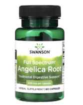 Swanson Full Spectrum Angelica Root, andělika lékařská, 400 mg, 60 kapslí