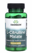 Swanson L-Citrulline Malate, citrulin malát, 750 mg, 60 kapslí