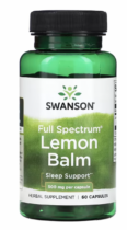 Swanson Full Spectrum Lemon Balm, meduňka lékařská, 500 mg, 60 kapslí