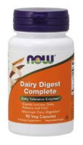 NOW® Foods NOW Dairy Digest Complete, mliečne enzýmy pre intoleranciu na laktózu, 90 rastlinných kap...