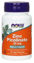 NOW® Foods NOW Zinc Picolinate (zinok pikolinát), 50 mg, 60 rastlinných kapsúl