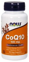 NOW® Foods NOW CoQ10 (koenzým Q10) + Hloh, 100 mg, 90 rastlinných kapsúl