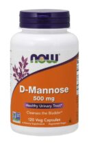 NOW® Foods NOW D-Manóza, 500 mg, 120 rastlinných kapsúl