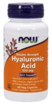 NOW® Foods NOW Hyaluronic Acid, dvojitá sila Kyselina Hyaluronová, 100mg, 60 rastlinných kapsúl