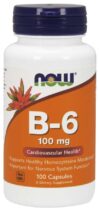 NOW® Foods NOW Vitamín B6 Pyridoxin, 100mg, 100 kapsúl