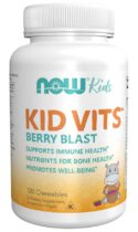 NOW® Foods NOW Kid Vits, Berry blast, Multivitamín pre deti, 120 žuvacích pastiliek