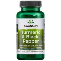 Swanson Turmeric & Black Pepper (Kurkuma a čierne korenie), 60 kapsúl