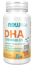 NOW® Foods NOW DHA Kids Chewable (Omega-3 pre deti), 100 mg, 60 žuvacích kapsúl