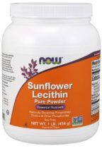 NOW® Foods NOW Sunflower Lecithin (slnečnicový lecitín), prášok, 454 g