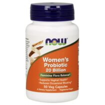 NOW® Foods NOW Women's probiotic (probiotiká pre ženy), 20 miliárd, 50 rastlinných kapsúl