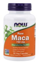 NOW® Foods NOW Maca (žerucha peruánska koncentrát 6:1 RAW), 750 mg, 90 rastlinných kapsúl