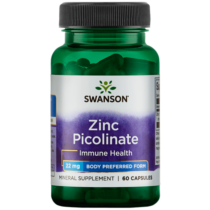 Swanson Zinc Picolinate, Zinok Pikolinát, 22 mg, 60 kapsúl