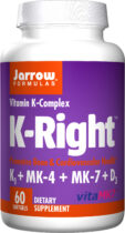 Jarrow Formulas K-Right, komplex vitamínu K a D3, 60 softgélových kapsúl